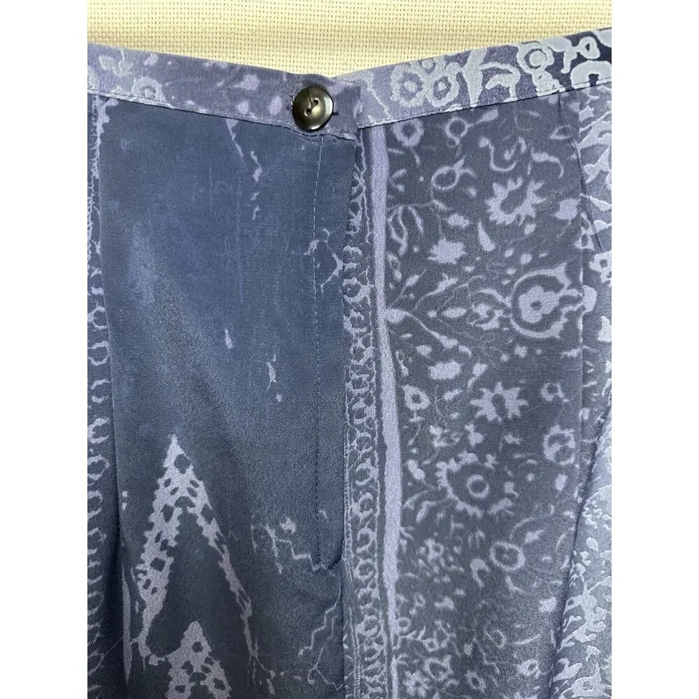 Velvet Peach Cotton Blend Straight Midi Skirt Size 14‎ Multicolored Ombré Career